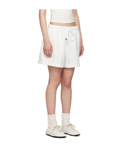 Essentials Drawstring Waist Shorts In White