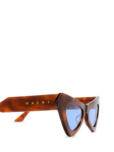 Marni Fairy Pool Triangular-frame Sunglasses In Red