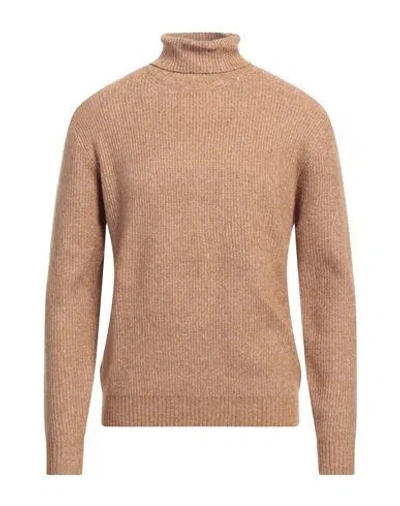 Sseinse Man Turtleneck Sand Size Xxl Polyester, Acrylic, Elastane In Brown