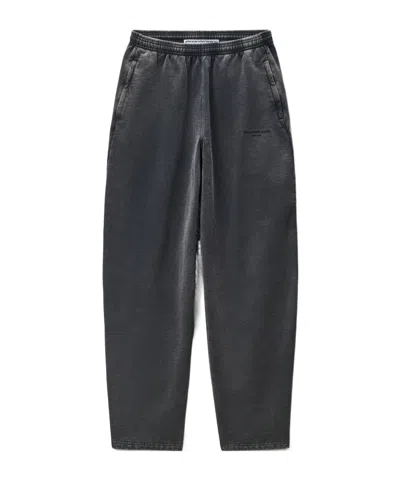 Alexander Wang Elastic-waistband Track Pants In Gray