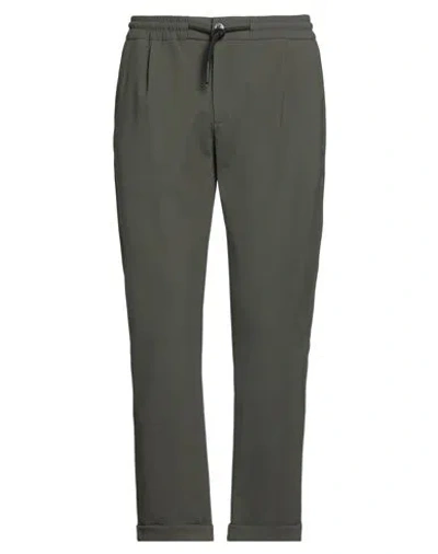Suns Boards Man Pants Military Green Size L Polyester, Elastic Fibres In Green