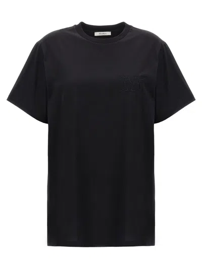 Max Mara Logo T-shirt In Black