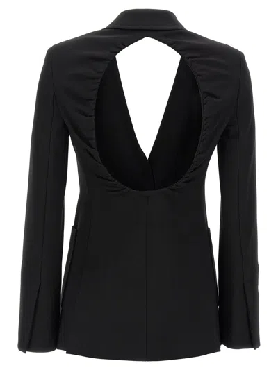 Max Mara Tailored Black Jacket With Classic Lapel In Black