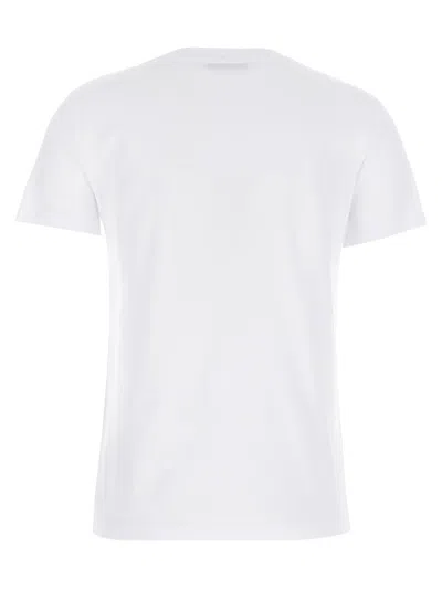Max Mara T-shirt With Embroidered Pocket In White
