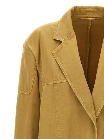 Max Mara Tailored Stitched Pocketed Vent Blazer