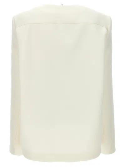 Sportmax "tailored And Cocoon-shaped In White