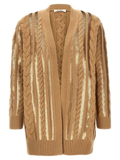 Max Mara Cardigan "mirco" In Brown