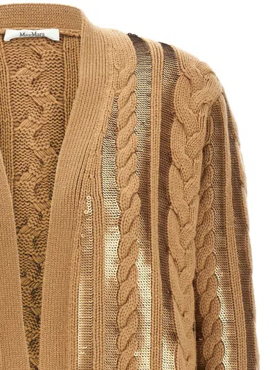 Max Mara Cardigan "mirco" In Brown