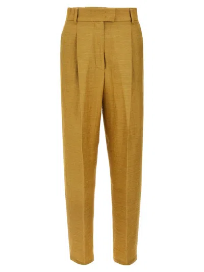 Max Mara Trousers Featuring Front Pleats And Back Pockets