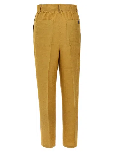 Max Mara Trousers Featuring Front Pleats And Back Pockets