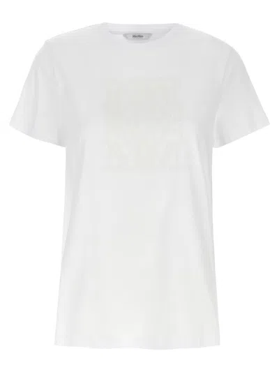 Max Mara T-shirt With Logo Patch In Multi