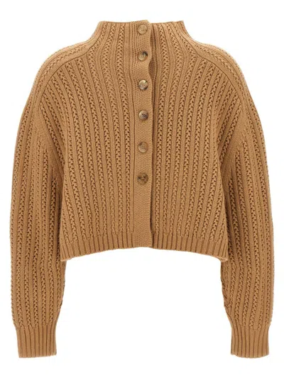 Max Mara Hodeida Wool And Cashmere Sweater In Brown