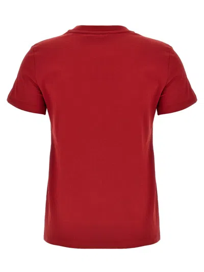 Max Mara Maxmara Women Nunzio - Short-sleeved T-shirt With Pocket And Embroidery In Red