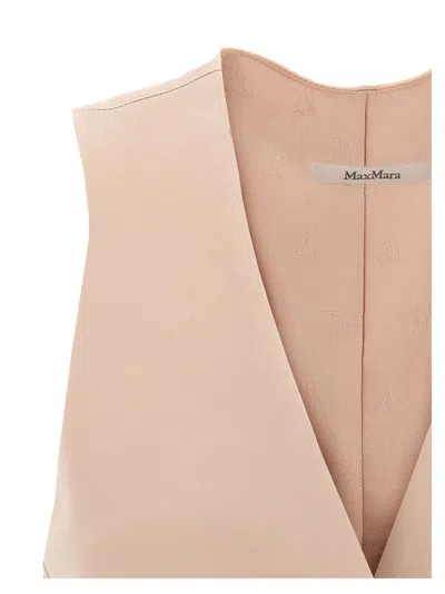 Max Mara Sleeveless V-neck Vest With Adjustable Back Strap