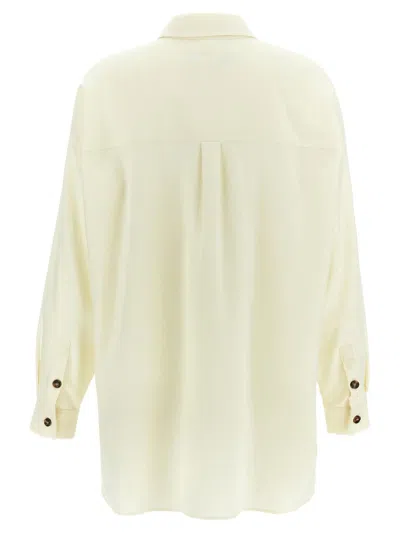 Weekend Max Mara Cream Cotton Shirt In Neutral