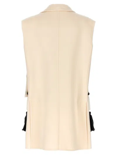 Max Mara Waistcoat With Tassel Embellishments And Notched Lapel