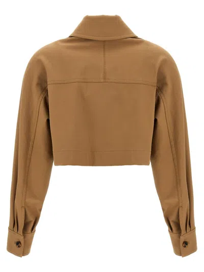 Max Mara Smalto Short Jacket In Brown