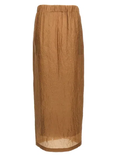 Max Mara Aeroso Back Slit Skirt In Multi