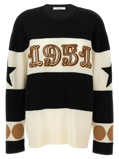Max Mara Woman Black&white Knitwear