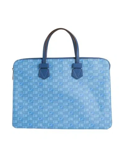 Moreau Paris Woman Handbag Azure Size - Textile Fibers In Blue