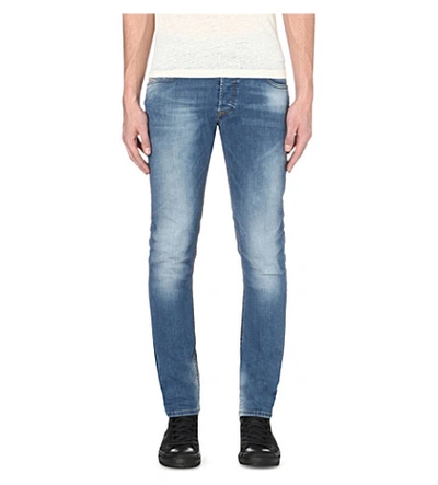 Shop Diesel Sleenker 0670k Slim Jeans In Denim0670k