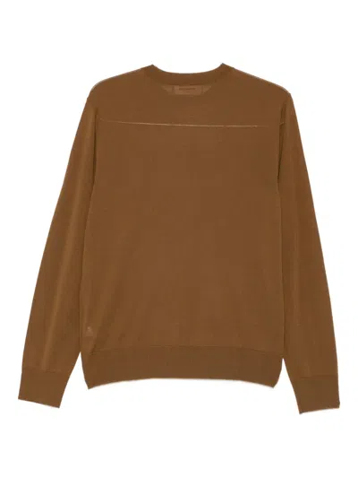 Dsquared2 D2 Logo-embroidered Wool Top In Brown