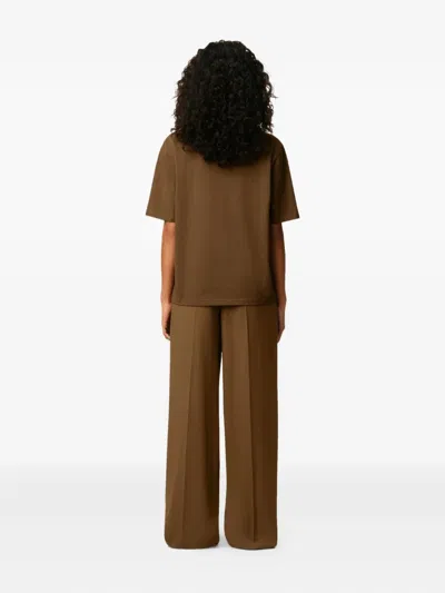 Ami Alexandre Mattiussi Ami Paris Heavy Organic Cotton T Shirt In Brown