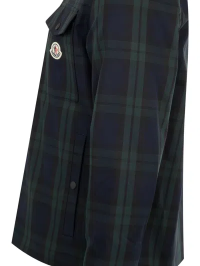 Moncler Plaid Zip Front Jacket