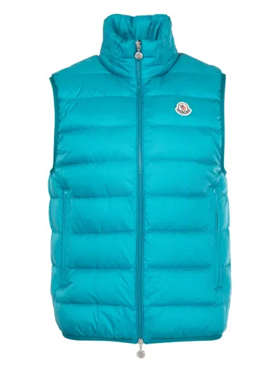 Moncler Rocoque Padded Bodywarmer In Blue