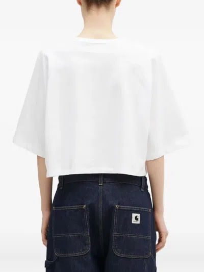 Fiorucci Angels-patch T-shirt In White