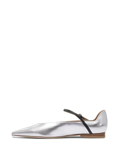 THÉA POINTED-TOE LEATHER FLATS