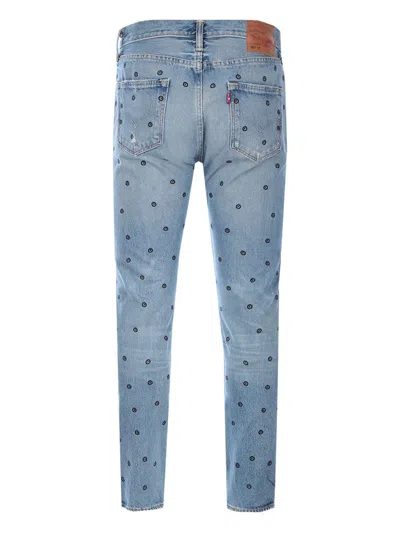 Levi's X 10 Corso Como Embroidered Jeans In Blue