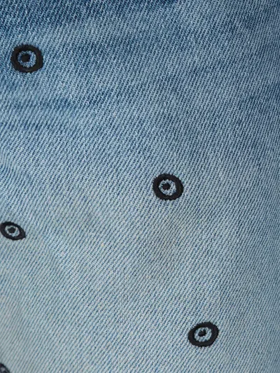 Levi's X 10 Corso Como Embroidered Jeans In Blue
