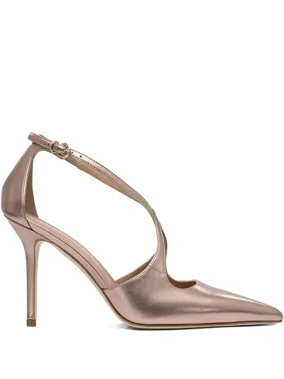 100MM ANKLE-STRAP POINTED-TOE PUMPS