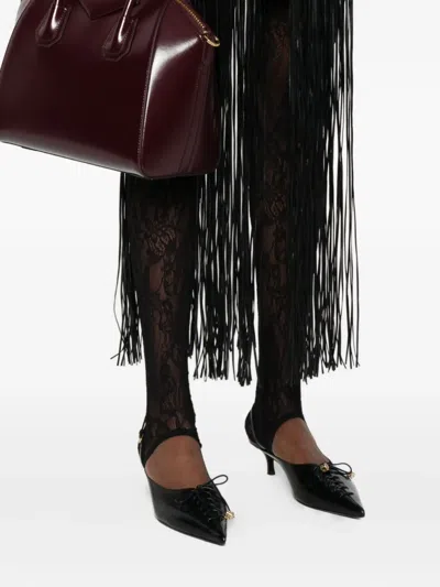 Givenchy Women Burgundy Leather Small Antigona Handbag