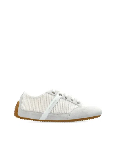 Givenchy Mesh And Suede Slim Low-top Sneakers In White