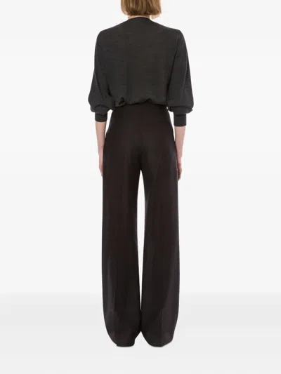 Alberta Ferretti Trousers In Black