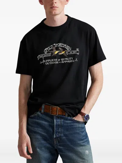 Polo Ralph Lauren Men's Polo Sportsman Duck T-shirt In Black