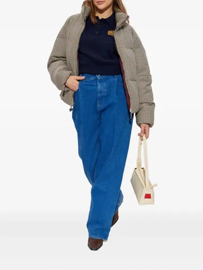 Marni Quilted Jacket With Houndstooth Pattern