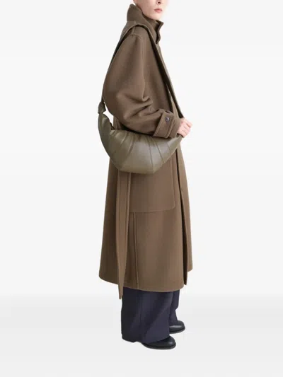 Lemaire Men Croissant Medium Leather Shoulder Bag