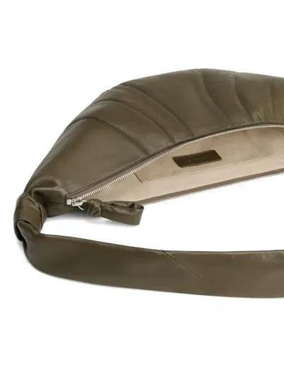 Lemaire Men Croissant Medium Leather Shoulder Bag