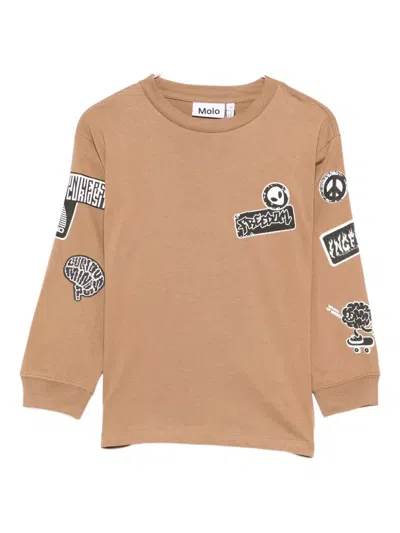 Molo Rube Long-sleeve Sweatshirt In Brown