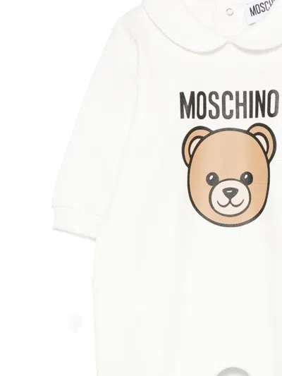 Moschino Teddy-print Pajamas In White