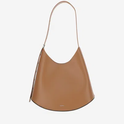 Jil Sander Women Brown Eldorado Medium Hobo Bag, Onesize Luxury Hobos For Women Darveys