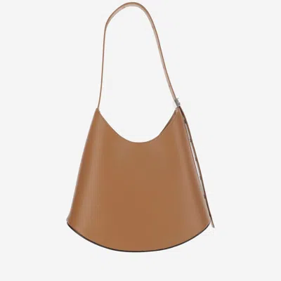 Jil Sander Women Brown Eldorado Medium Hobo Bag, Onesize Luxury Hobos For Women Darveys
