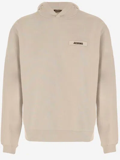 Jacquemus Men Le Hoodie Gros Grain In Gray