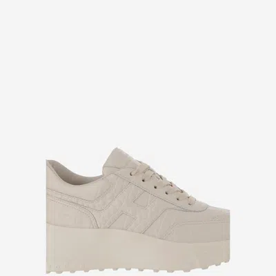 Hogan Women White Lace Up Sneakers, 5.5 Luxury Sneakers For Women Darveys In White