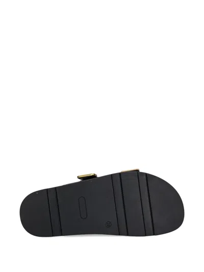 Marc O'polo Buckle-detail Leather Slides In Black