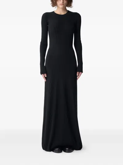 Ann Demeulemeester Eva Open-back Ribbed Maxi Dress