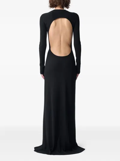 Ann Demeulemeester Eva Open-back Ribbed Maxi Dress